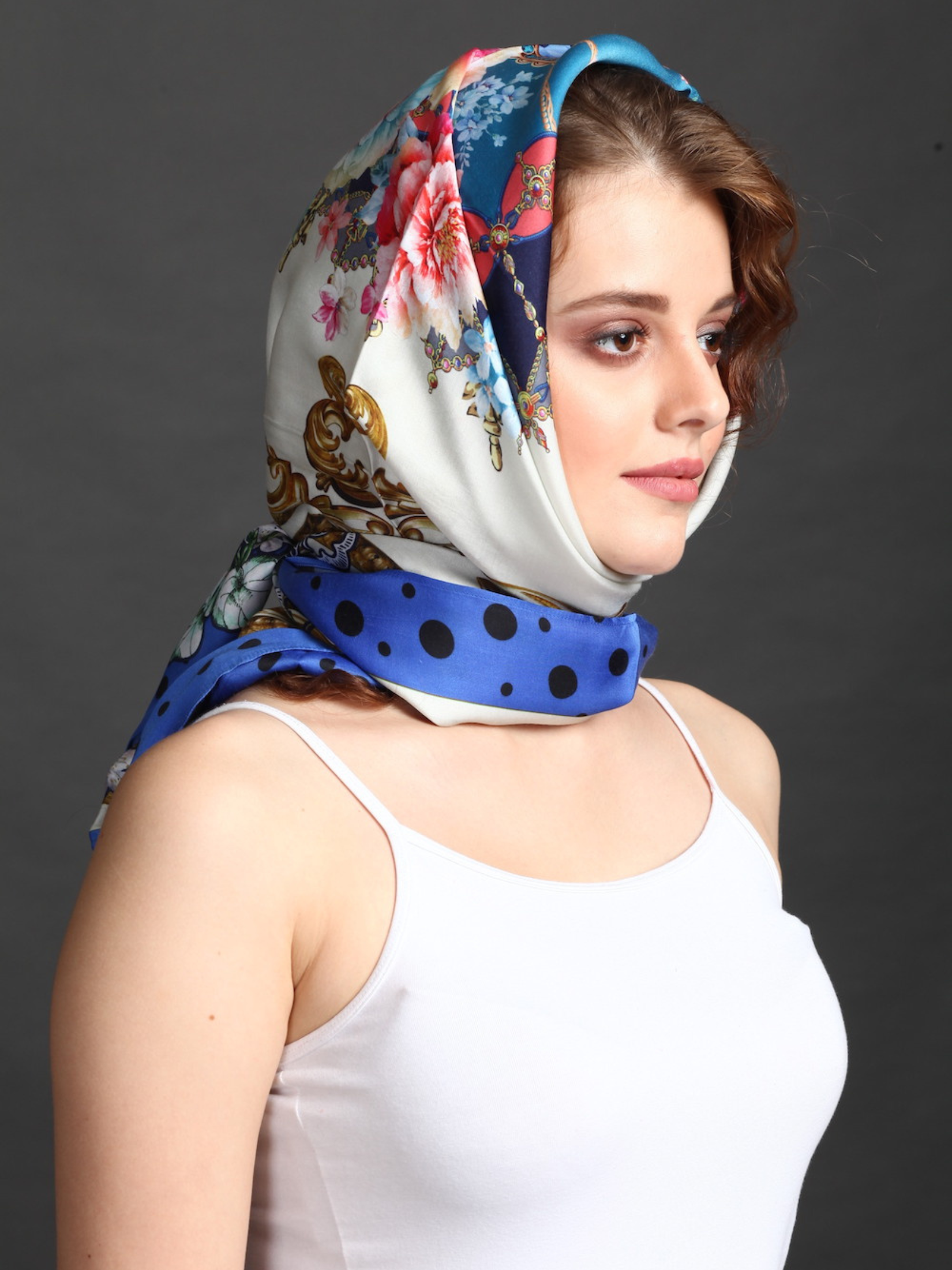 VictoriaSilkSatinScarf